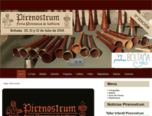 Tablet Screenshot of feriapirenaicadeluthiers.com